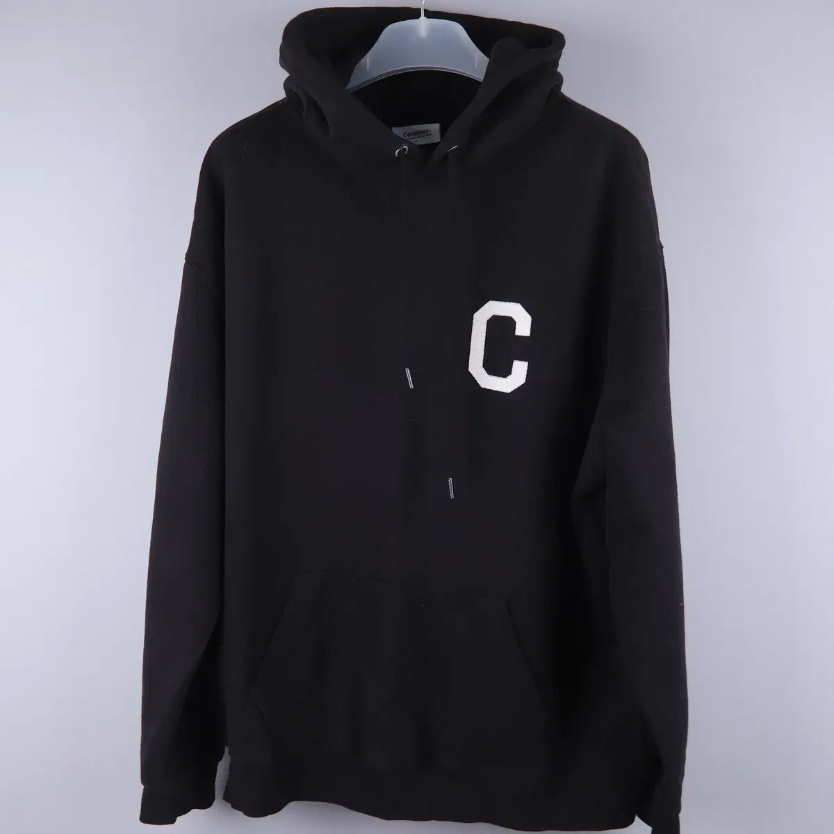 커버낫 C 로고 후드 블랙 (XL) 1805